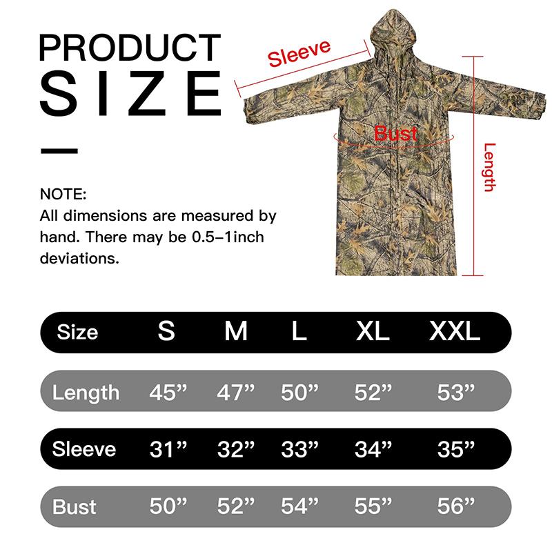 Camouflage Rain Coat Adult Lon - đánh giá và giá Fishing Rain Suit