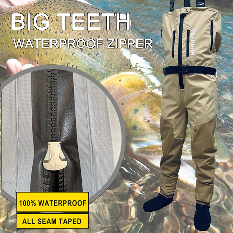 Zip-front Breathable Stout Che - đánh giá và giá Fishing Pants Waterproof