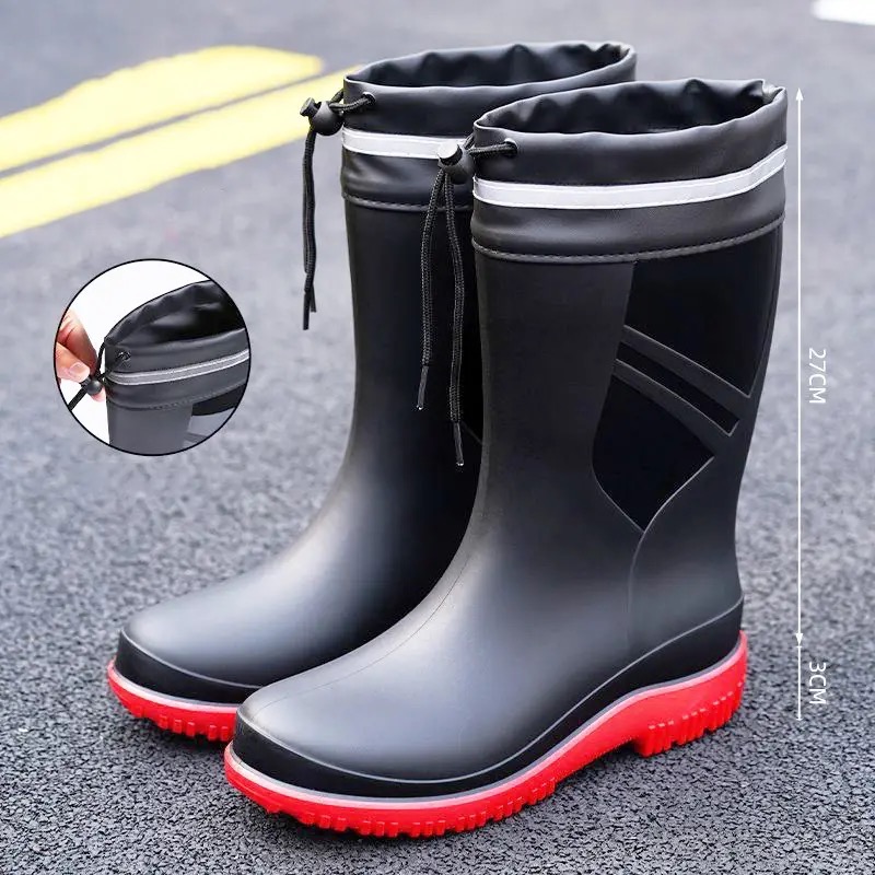 Fashion Men's Medium Tube Rain - đánh giá và giá Fishing Boots