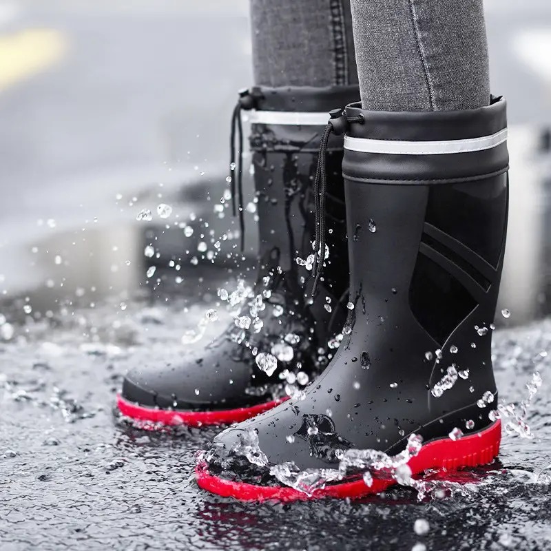 Fashion Men's Medium Tube Rain - đánh giá và giá Fishing Boots