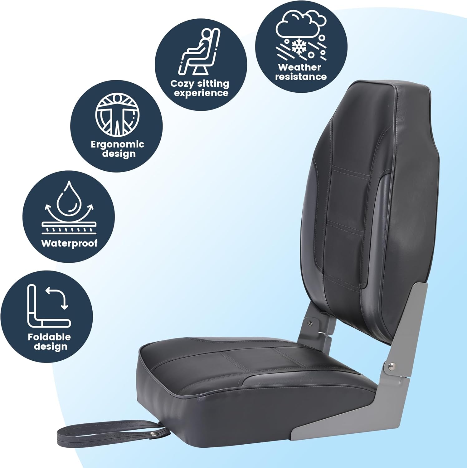 2 Pack Folding Boat Seats, Hig - đánh giá và giá Fishing Backpack