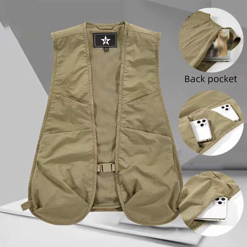 Lightweight Unisex Waistcoat V - đánh giá và giá Fishing Vest